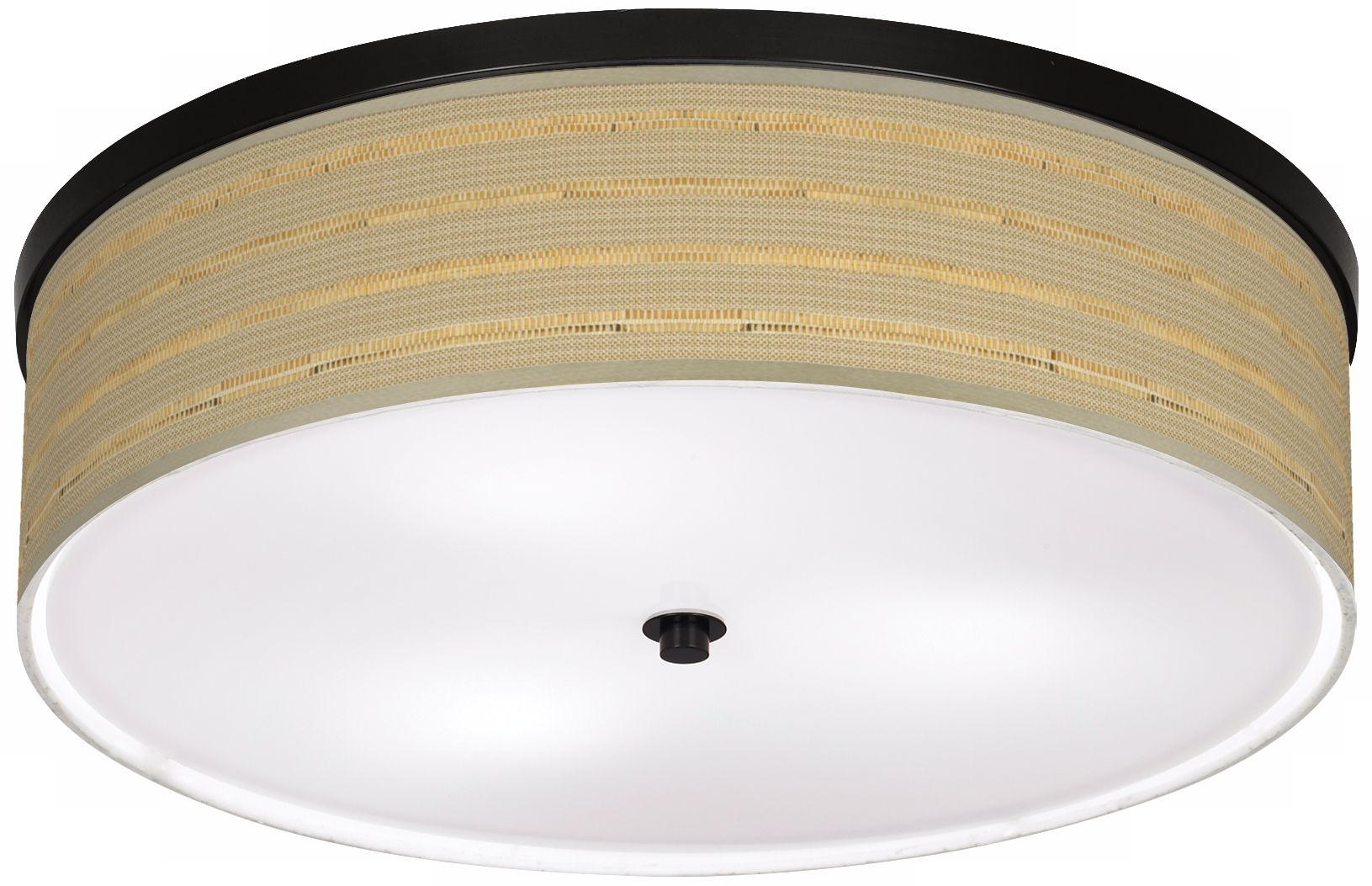 Woven Reed Giclee Bronze 20 1/4" Wide Ceiling Light