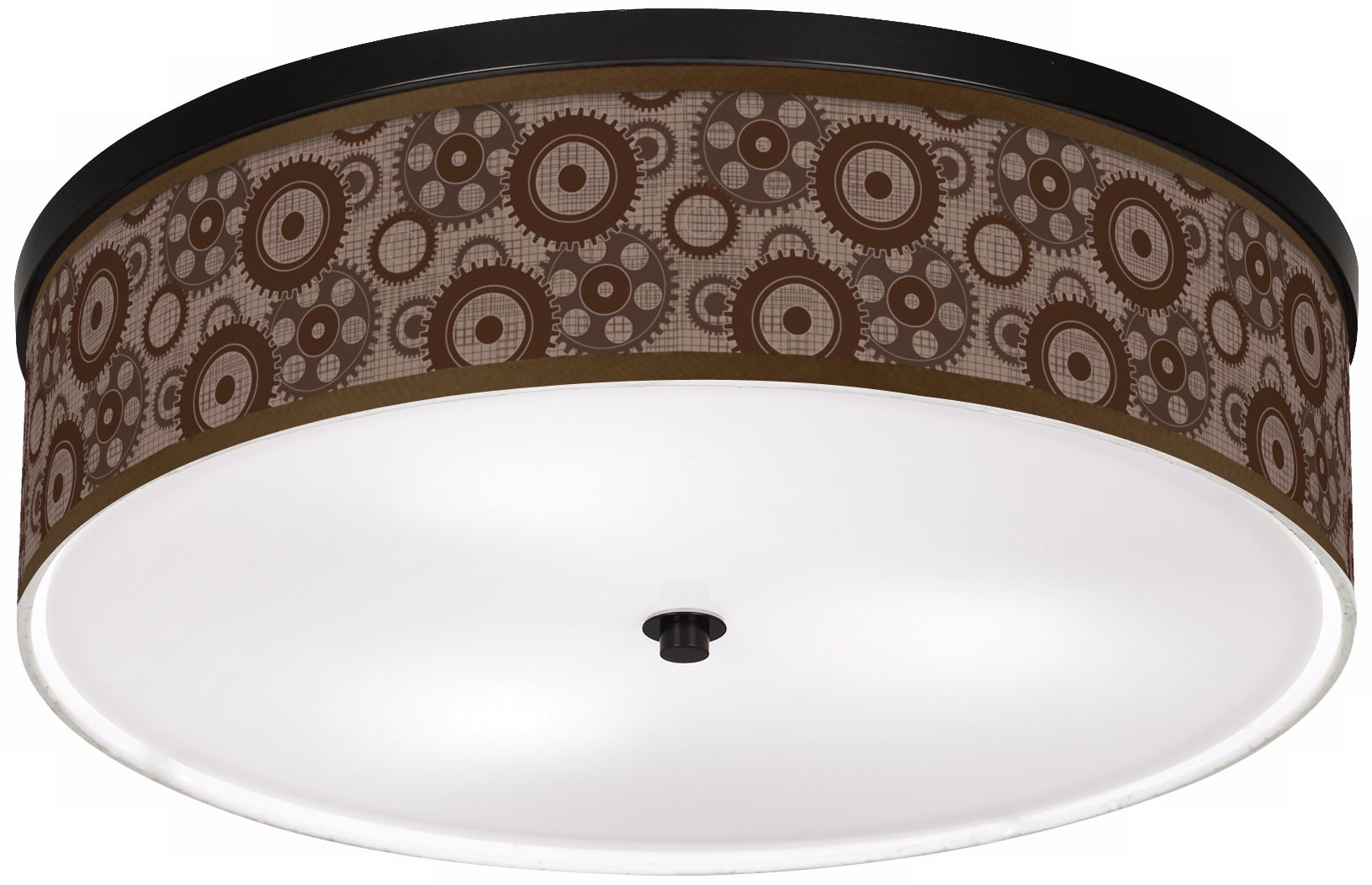 Industrial Gears Bronze 20 1/4" Wide Giclee Ceiling Light