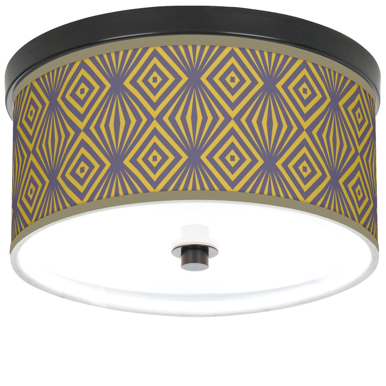 Deco Revival 10 1/4" Wide CFL Bronze Ceiling Light