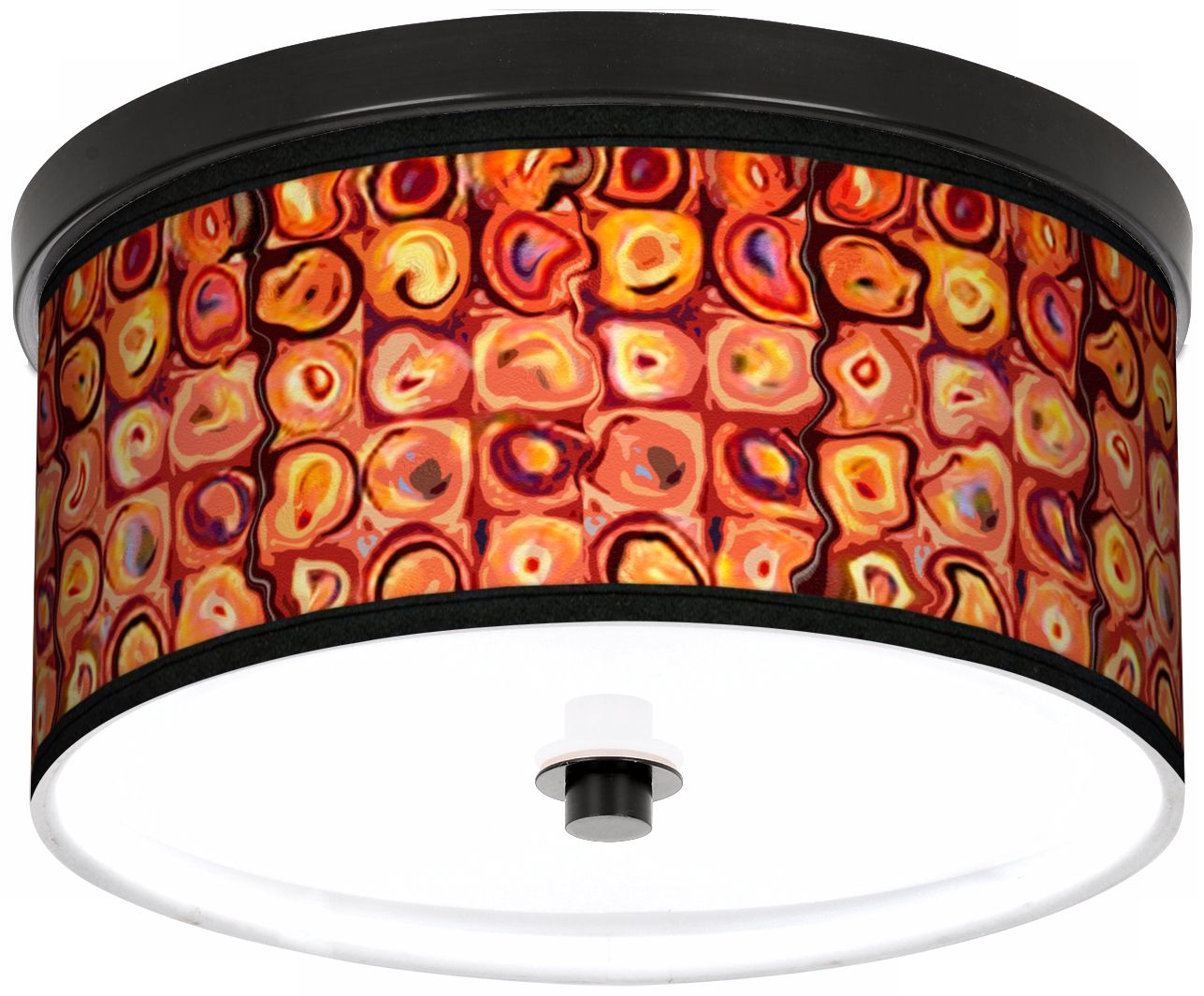 Vibrating Colors 10 1/4" Wide CFL Bronze Ceiling Light