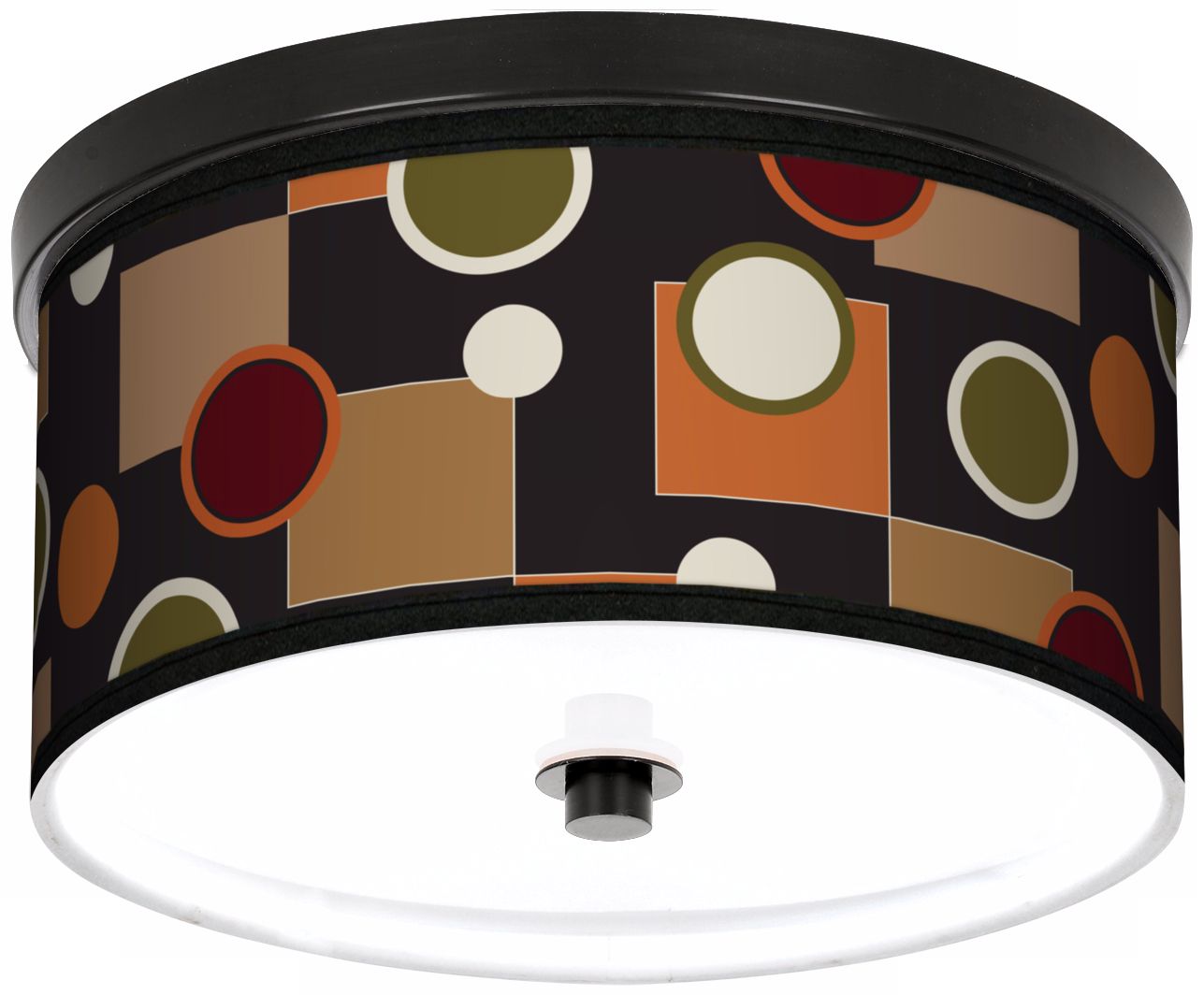 Retro Medley 10 1/4" Wide CFL Bronze Ceiling Light