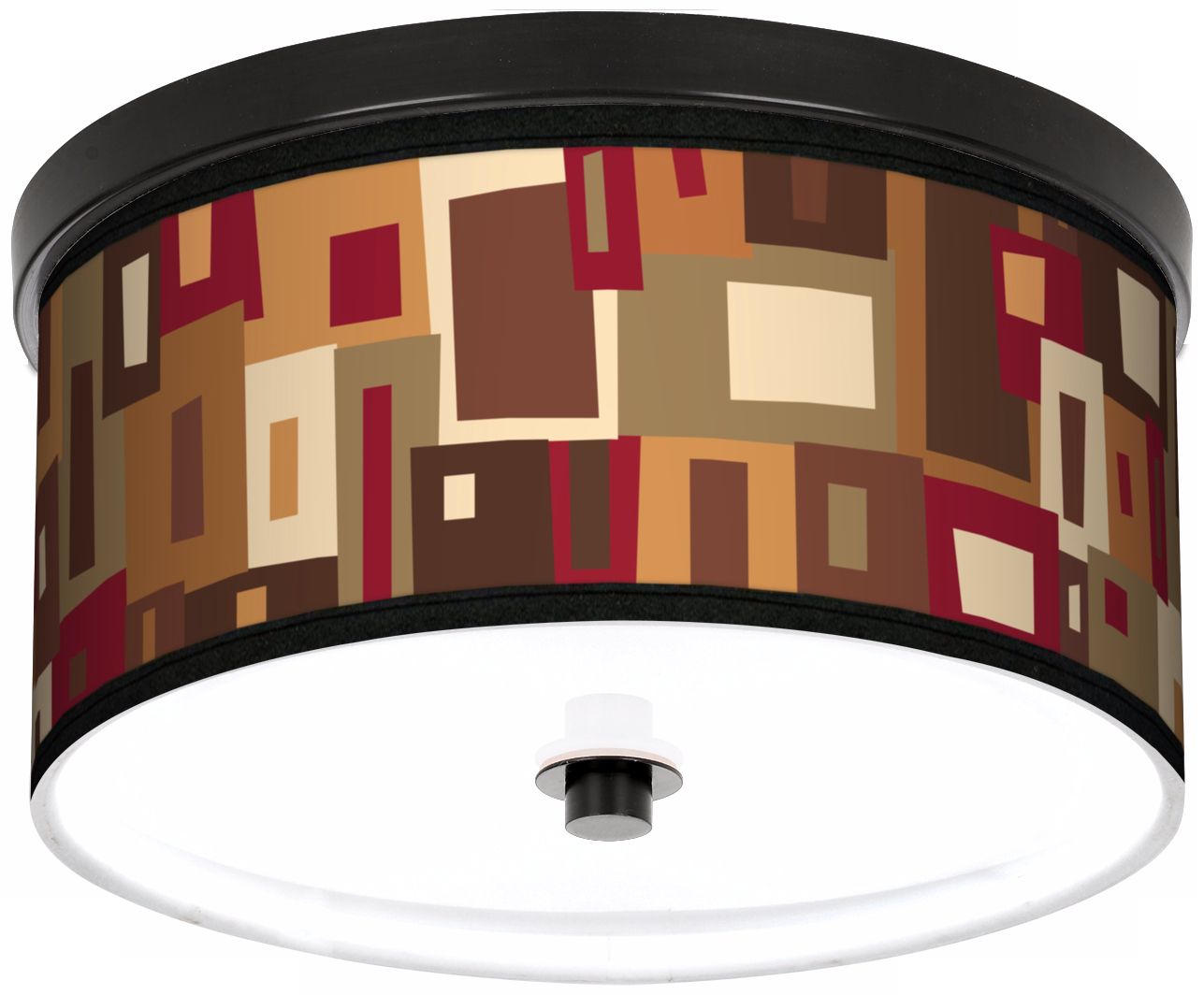 Earth Palette 10 1/4" Wide CFL Bronze Ceiling Light