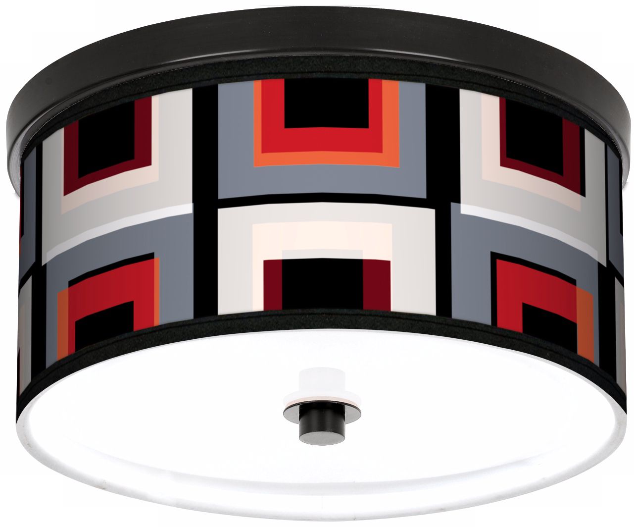 Cube Valve 10 1/4" Wide CFL Bronze Ceiling Light
