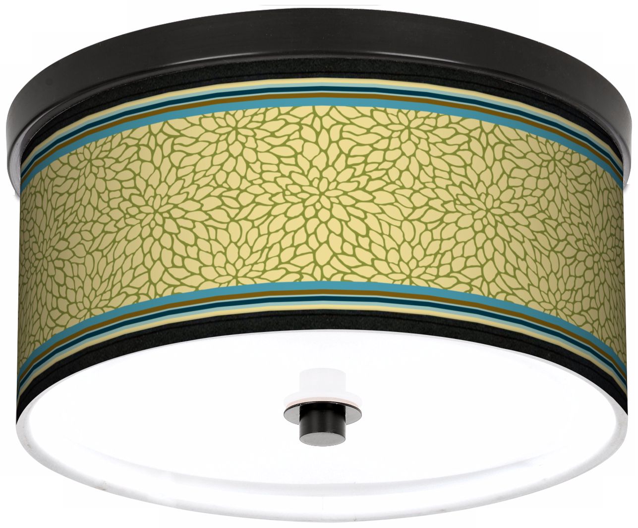 Kiwi Tini Dahlia 10 1/4" Wide CFL Bronze Ceiling Light