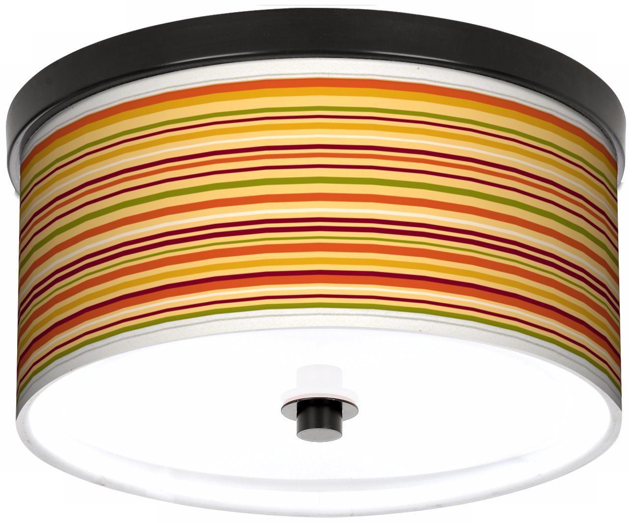 Harvest Stripe 10 1/4" Wide CFL Bronze Ceiling Light