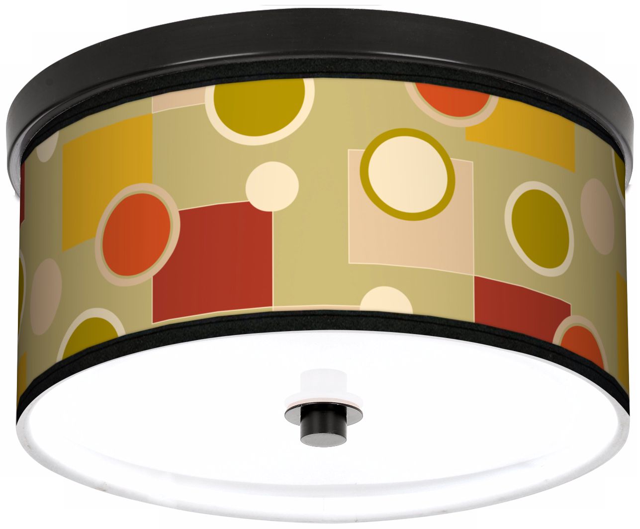 Retro Citrus Medley 10 1/4" Wide CFL Bronze Ceiling Light