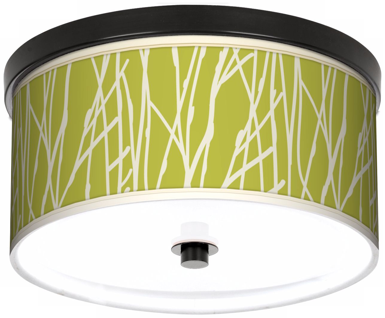 Twiggy Spring 10 1/4" Wide CFL Bronze Ceiling Light