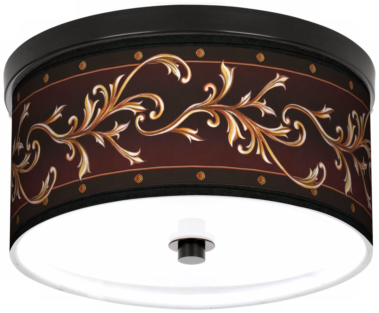 Athenia Leaf 10 1/4" Wide CFL Bronze Ceiling Light