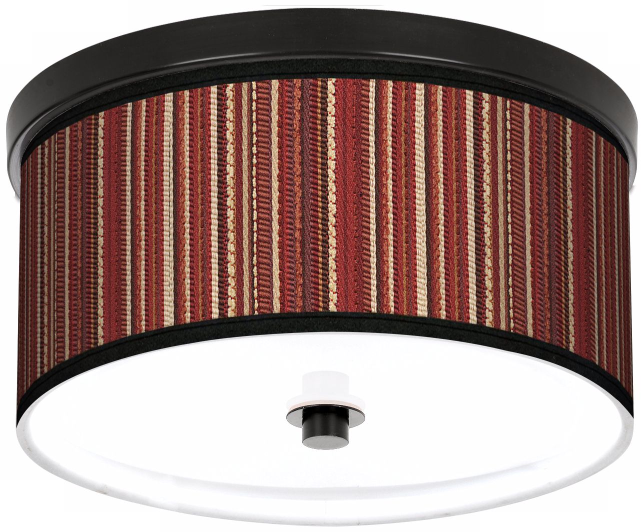 Woven 10 1/4" Wide CFL Bronze Ceiling Light