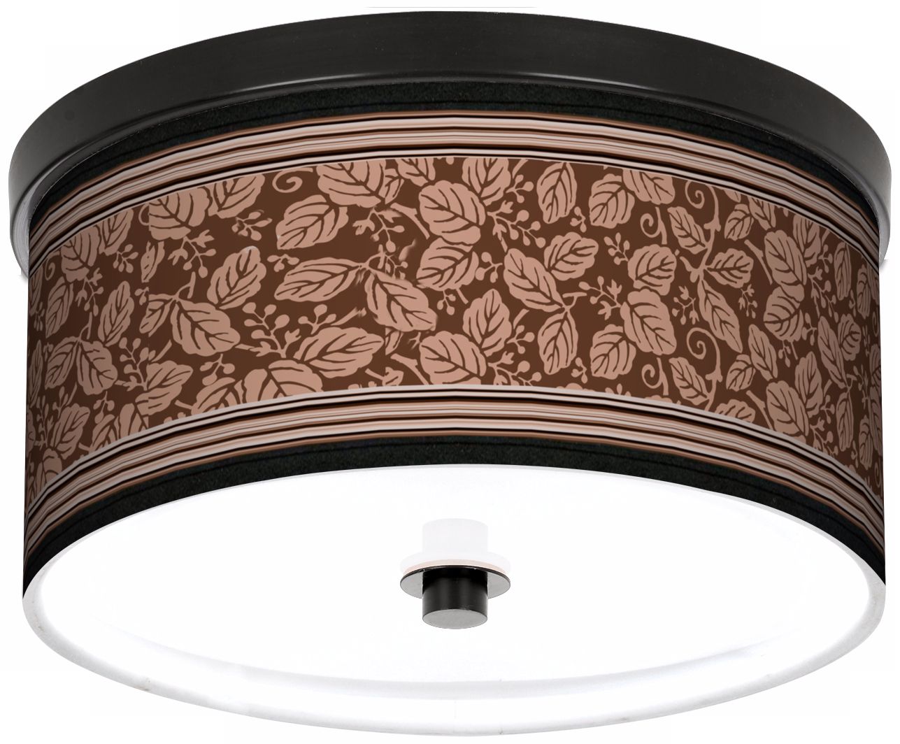 Wooden Park 10 1/4" Wide CFL Bronze Ceiling Light