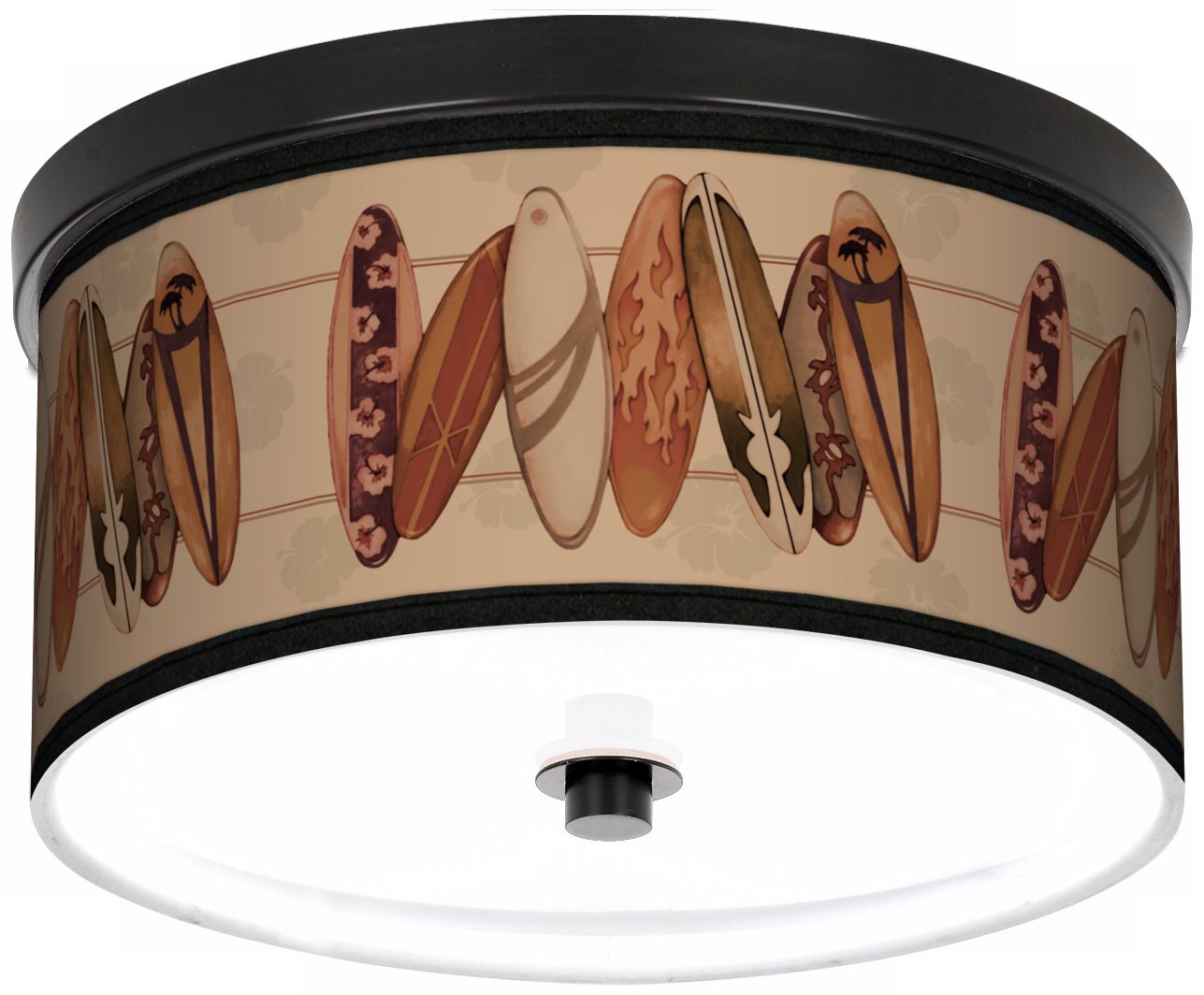 Perfect Wave 10 1/4" Wide CFL Bronze Ceiling Light