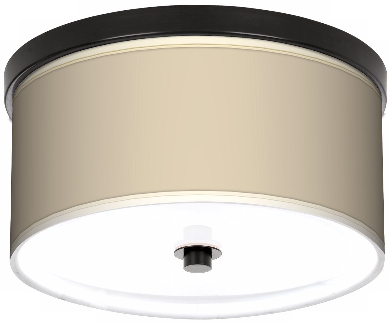 Softer Tan 10 1/4" Wide CFL Bronze Ceiling Light