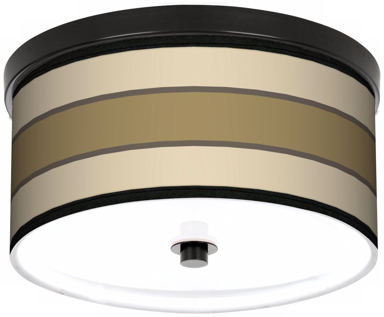 Tones Of Beige 10 1/4" Wide CFL Bronze Ceiling Light
