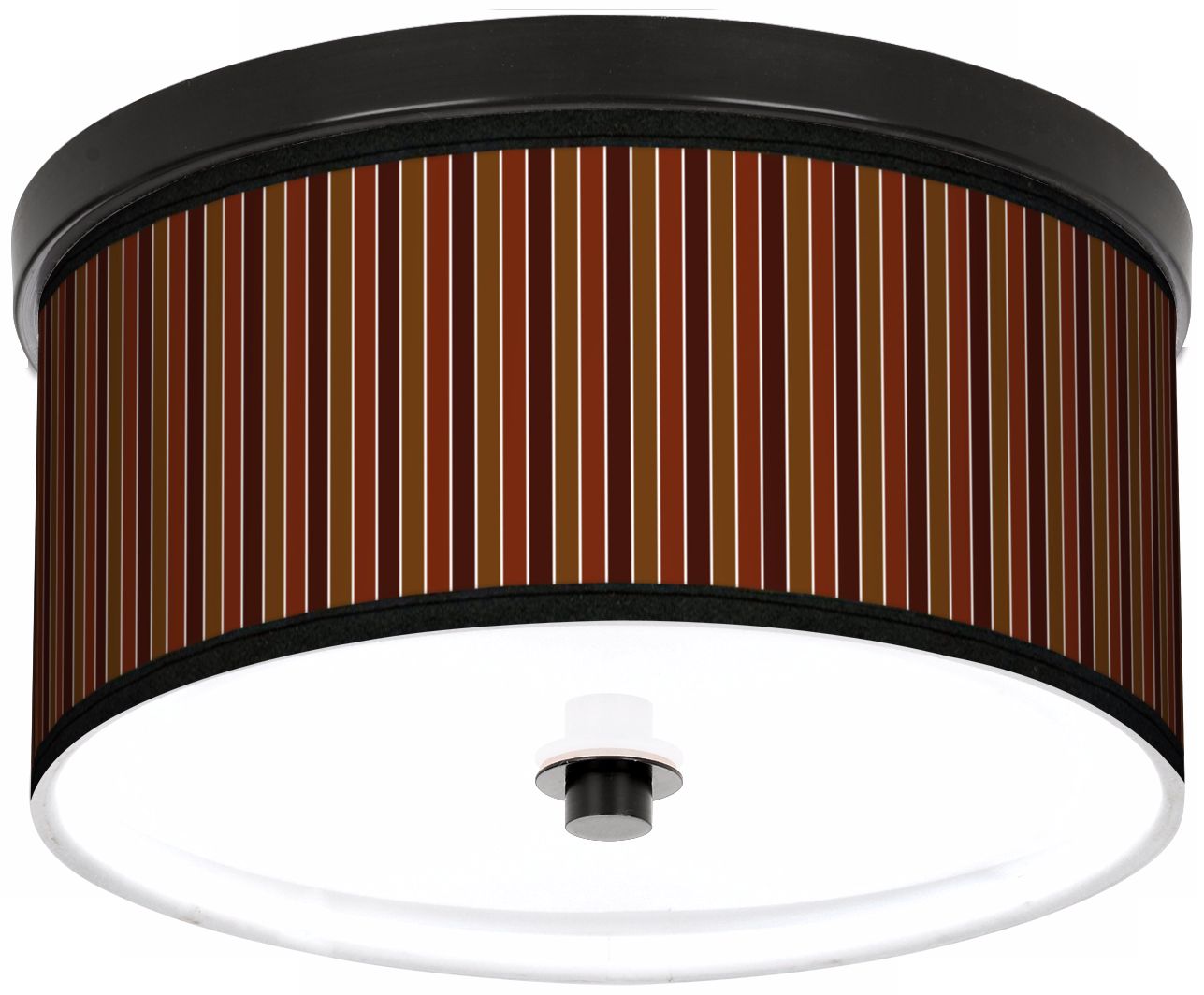 Cinnamon Stripes 10 1/4" Wide CFL Bronze Ceiling Light