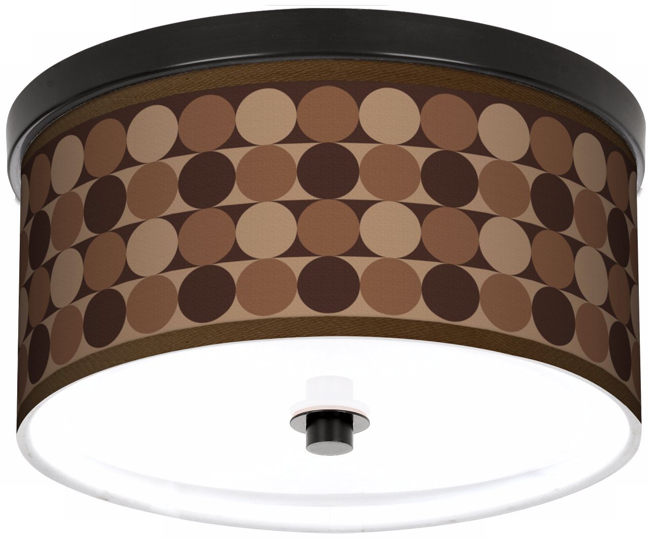 Sienna Grey Circles 10 1/4" Wide CFL Bronze Ceiling Light
