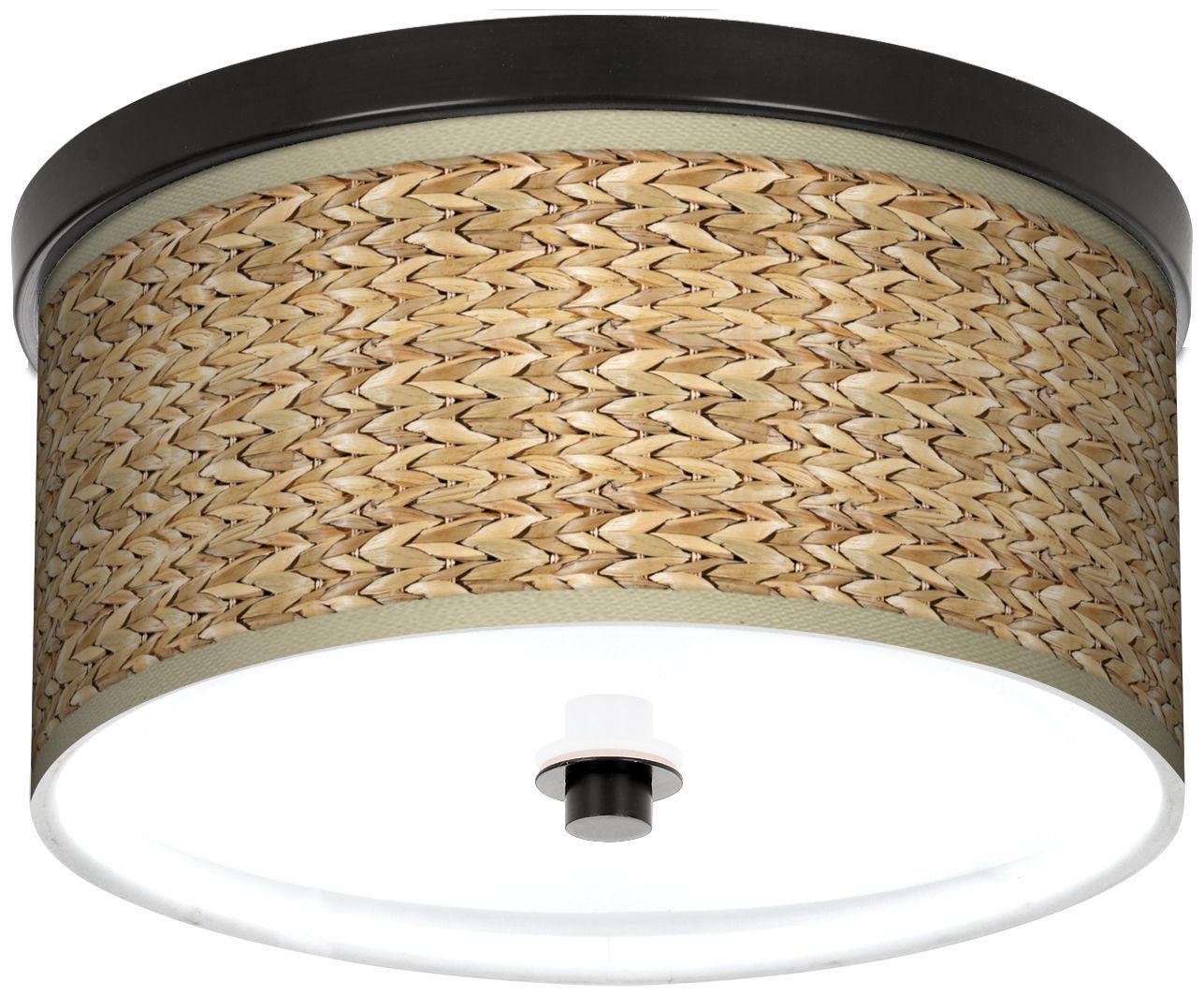 Seagrass Bronze Energy Efficient 10 1/4" Wide Ceiling Light