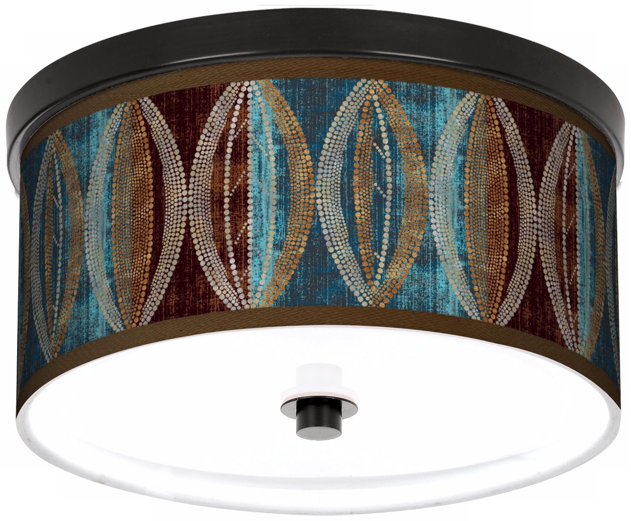 Stacy Garcia Pearl Leaf Peacock 10 1/4" Wide Ceiling Light