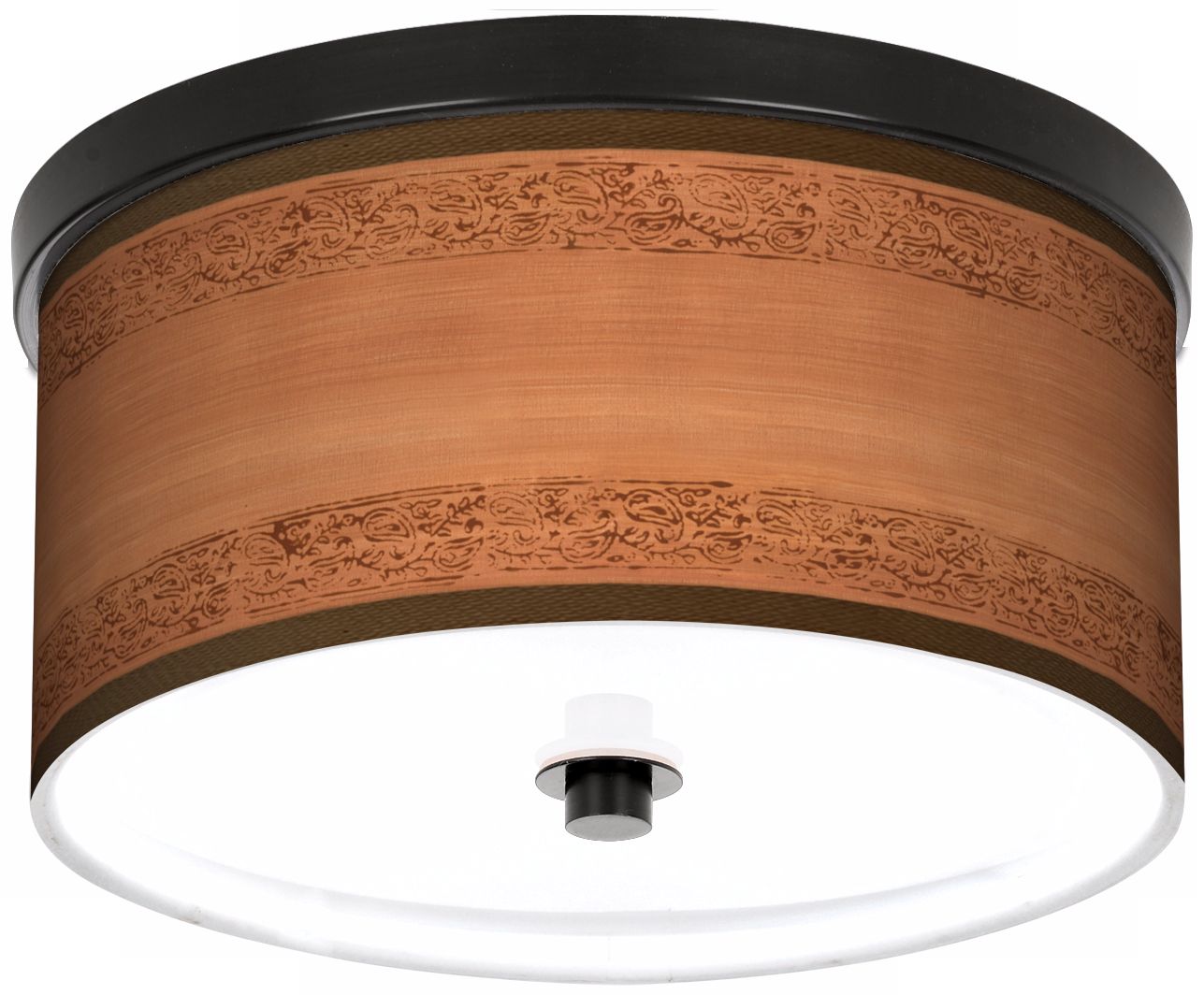 Paisley Trim Bronze 10 1/4" Wide Ceiling Light