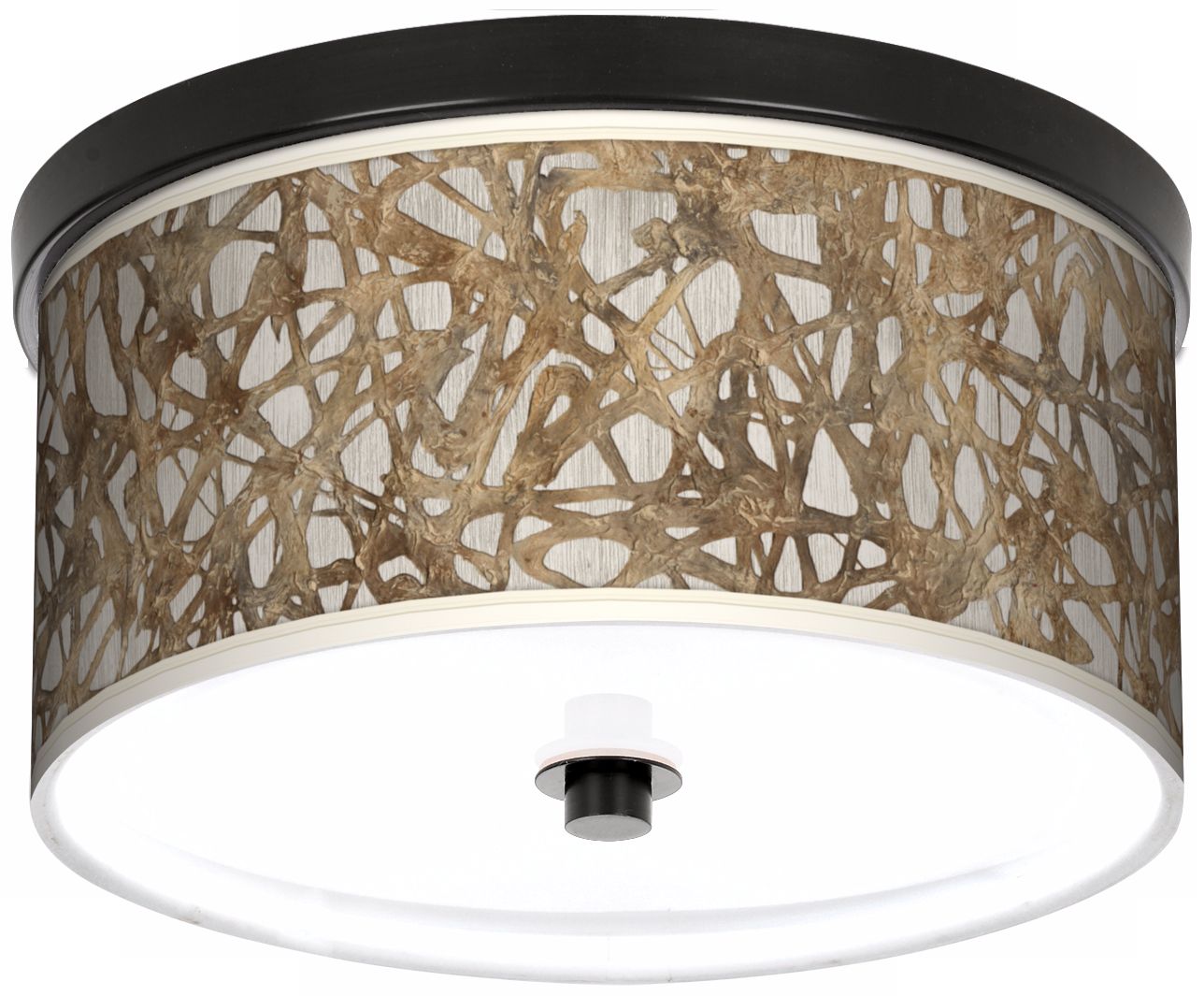 Organic Nest 10 1/4" Wide CFL Bronze Ceiling Light