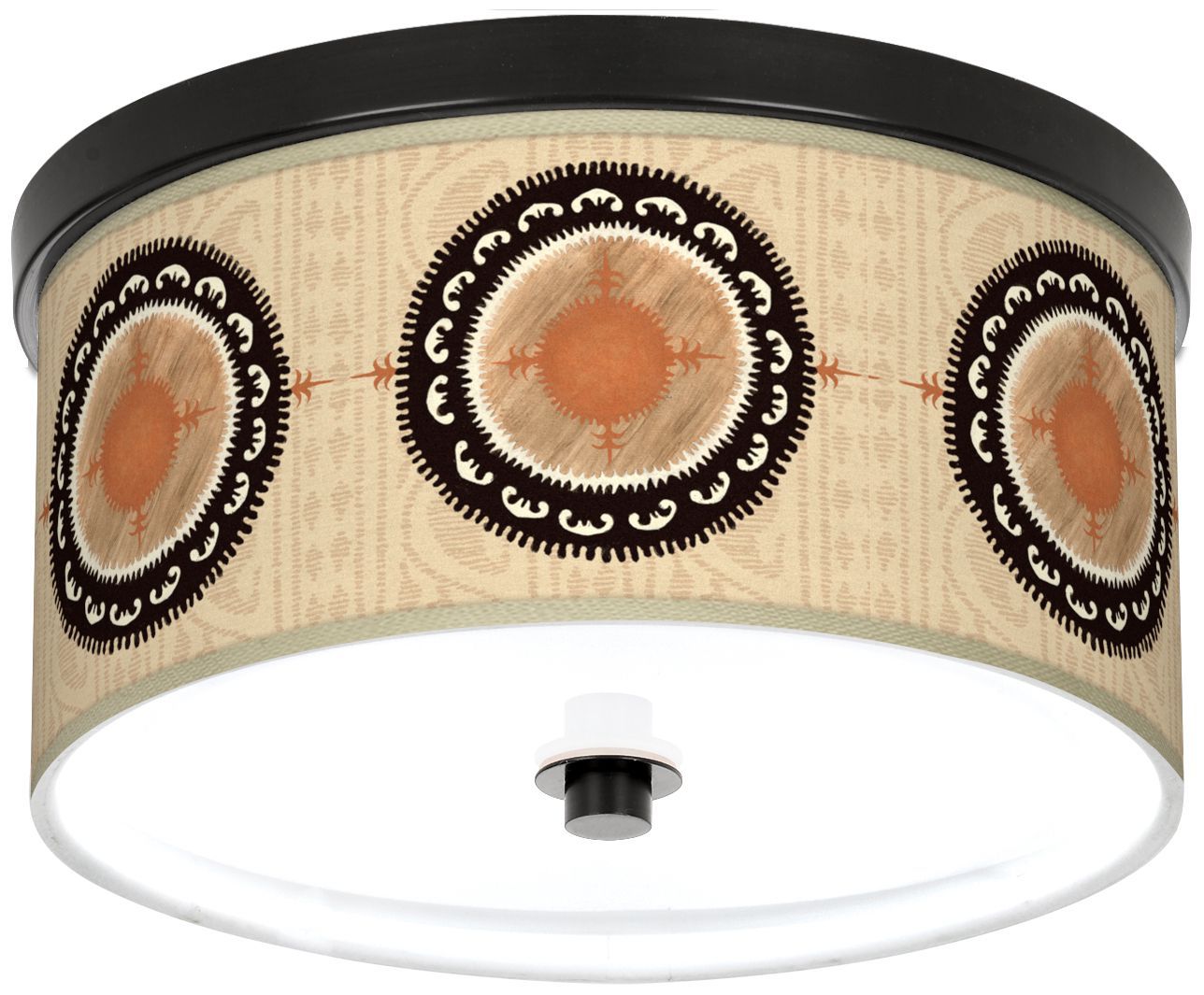 Travelers Compass 10 1/4" Wide CFL Bronze Ceiling Light