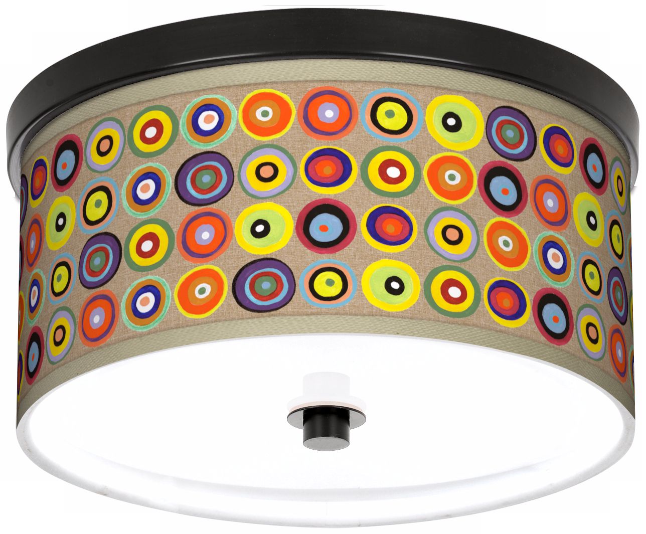 Marbles in the Park Giclee Bronze 10 1/4" Wide Ceiling Light