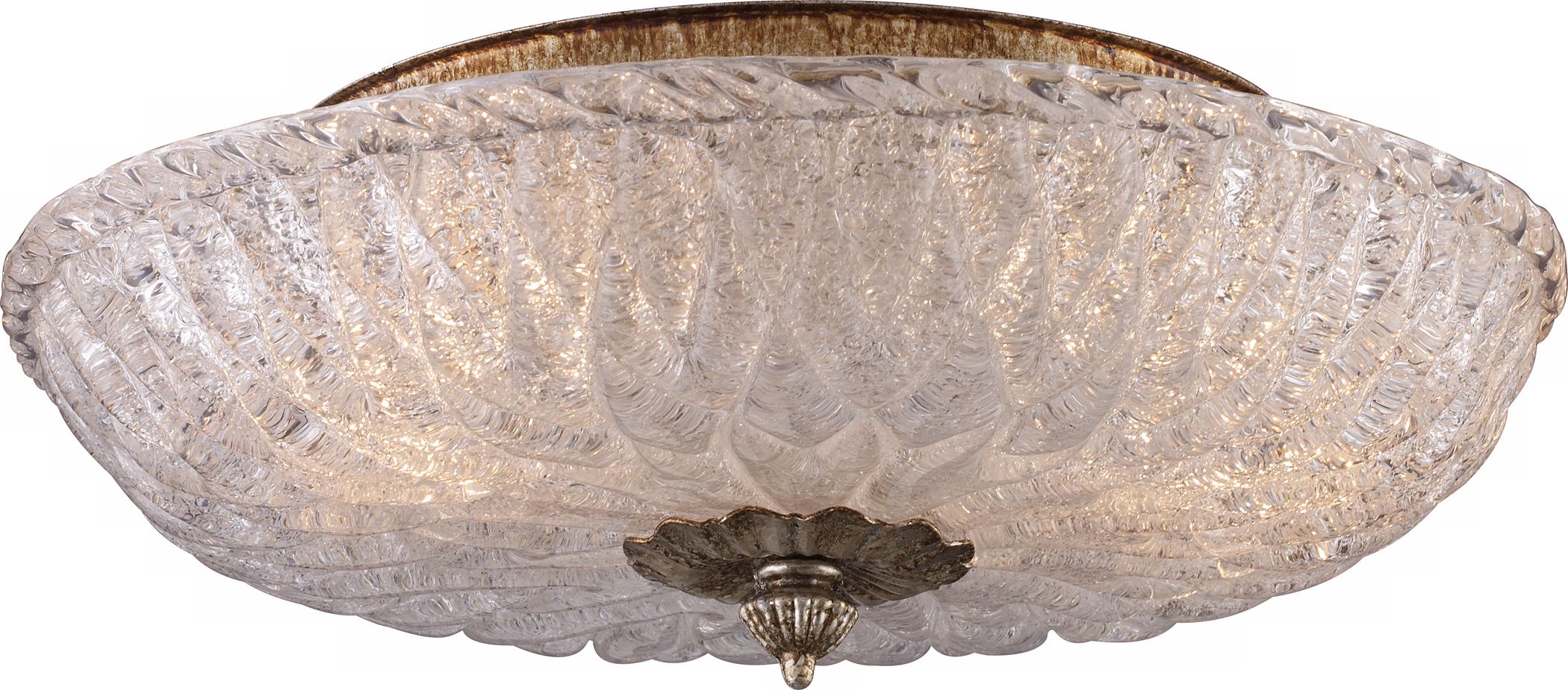 Providence Antique Silver 15" Wide Ceiling Light Fixture