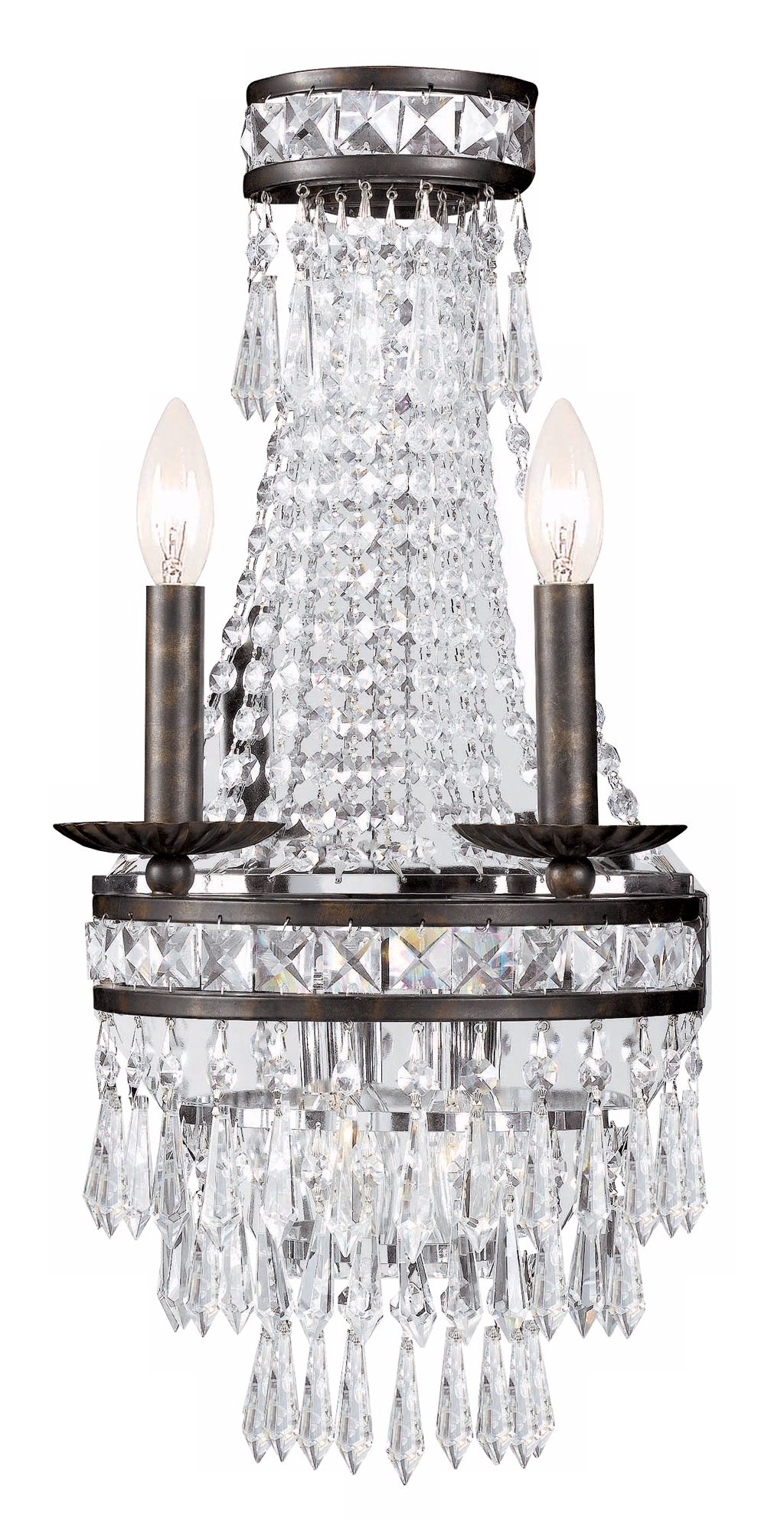 Mercer Collection Crystal 22" High 4-Light Wall Sconce