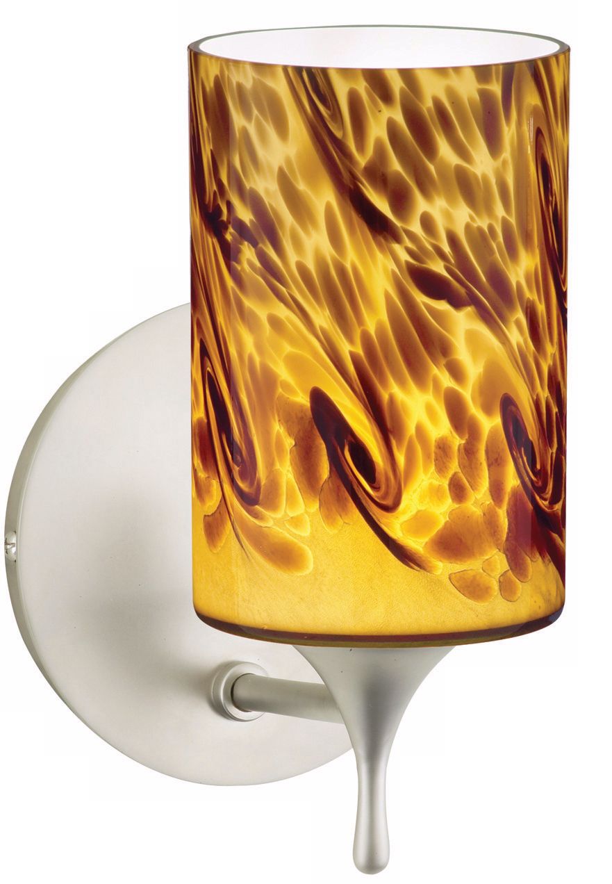 Tower Art Glass 9" High Wall Sconce