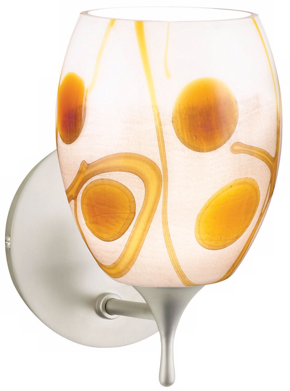 Bistro Art Glass 9 1/2" High Wall Sconce