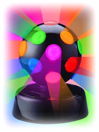 Rotating Multicolor 4" Disco Ball