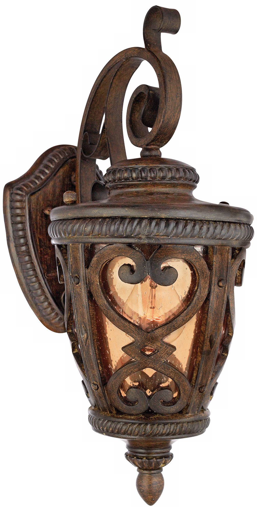 French Quarter Antique Brown 18 1/2" High Outdoor Wall Light