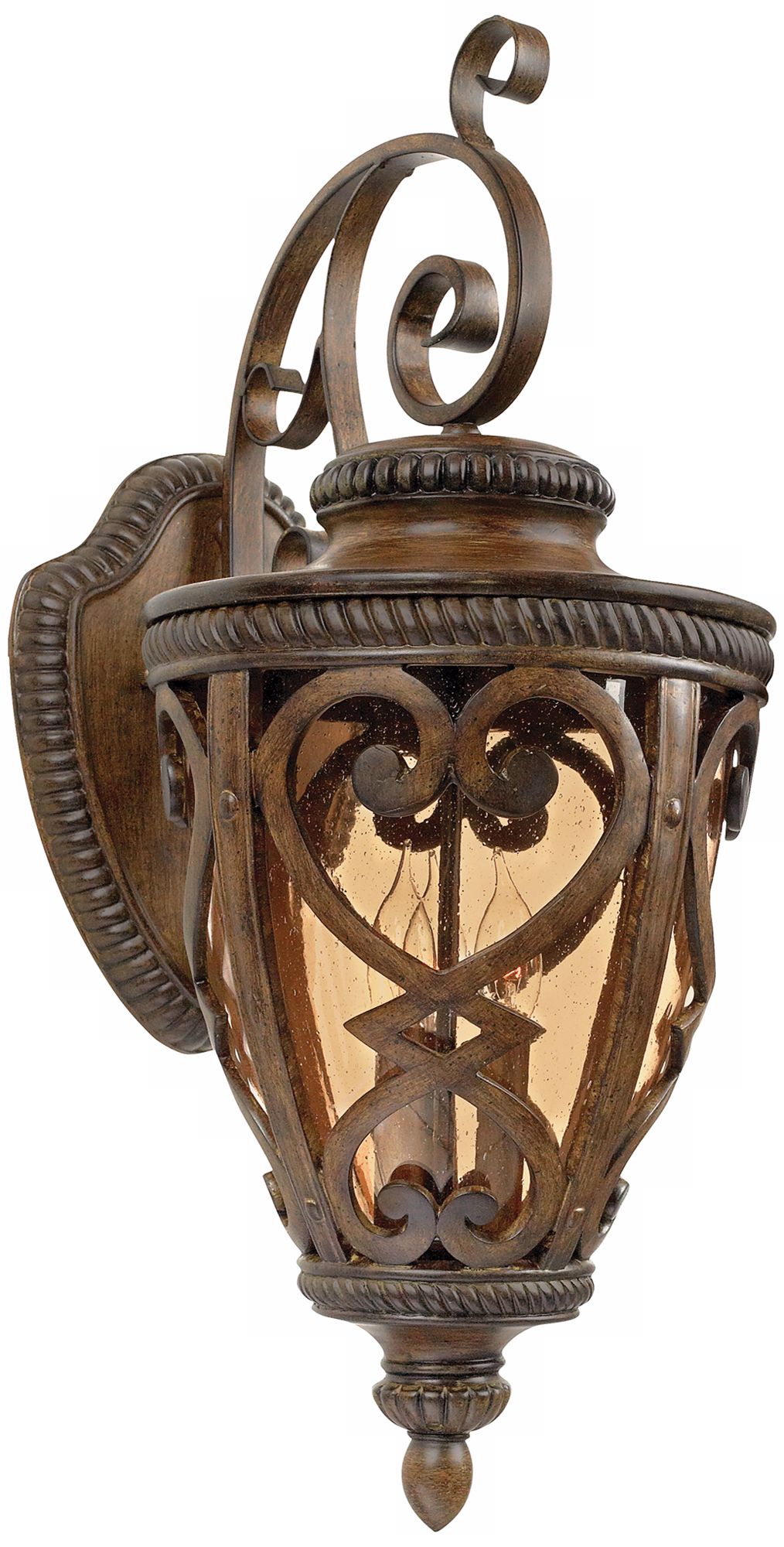 French Quarter Antique Brown 27 1/2" High Outdoor Wall Light
