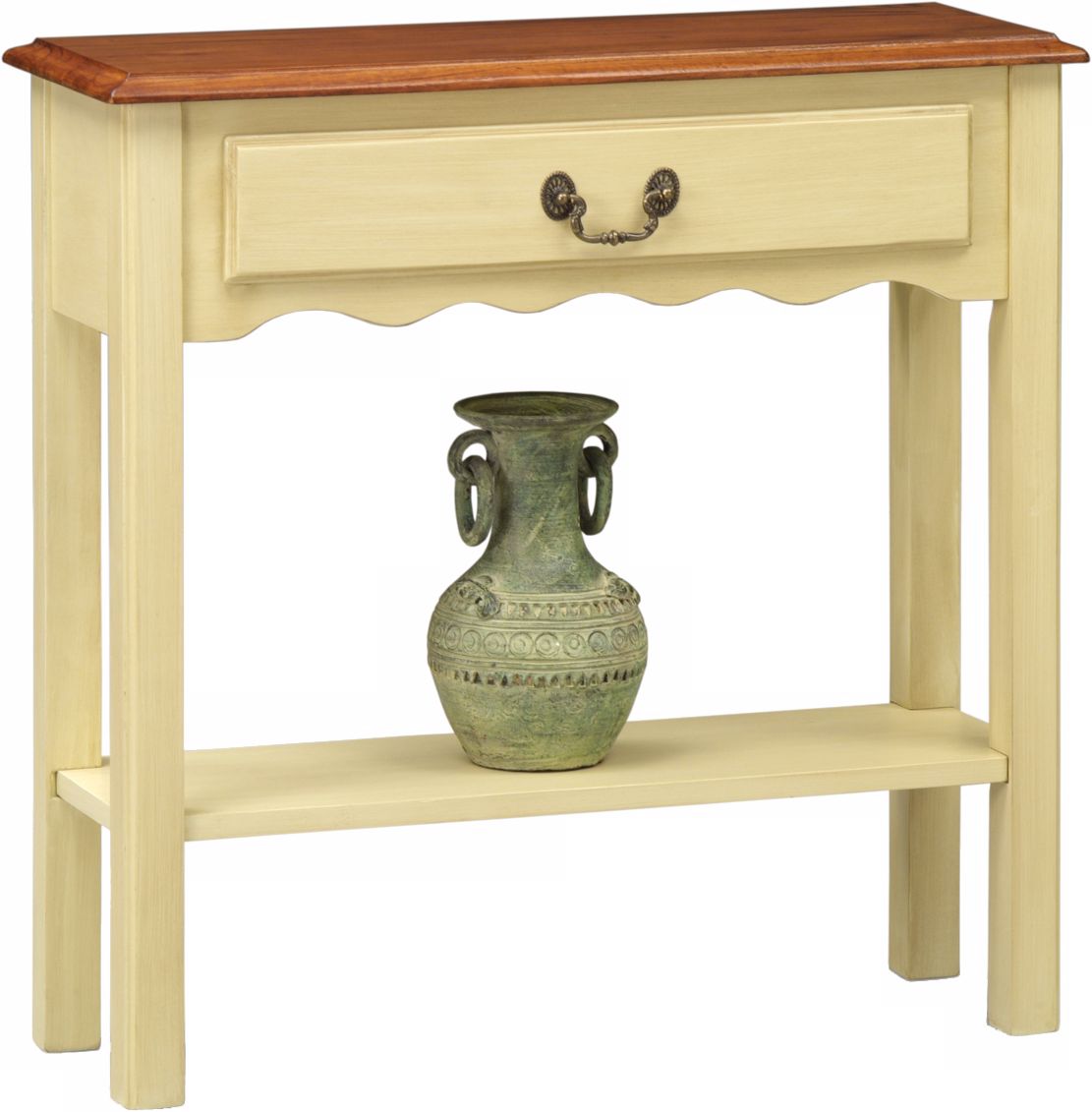 Favorite Finds Ivory Finish Wave Side Table