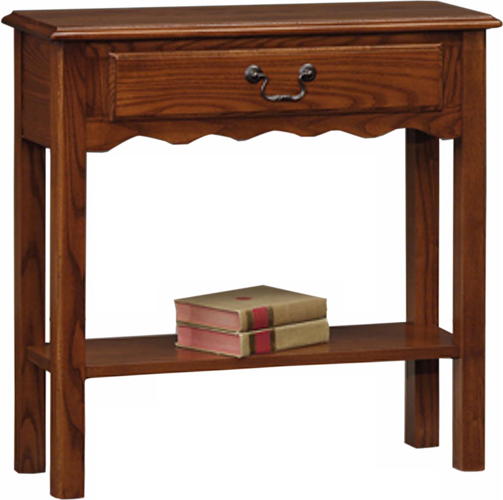 Favorite Finds Medium Oak Finish Wave Side Table