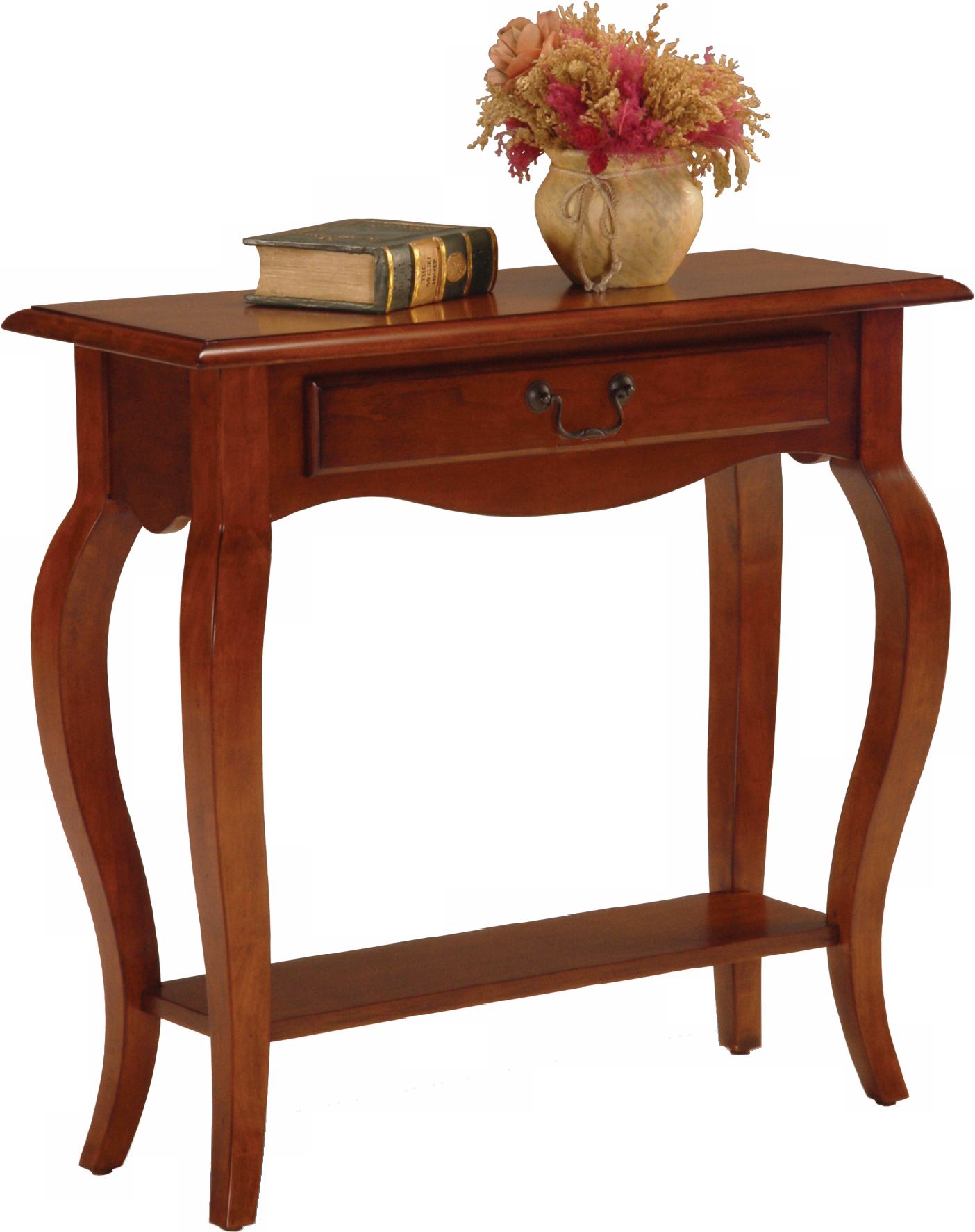 Favorite Finds Brown Cherry Finish Console Table
