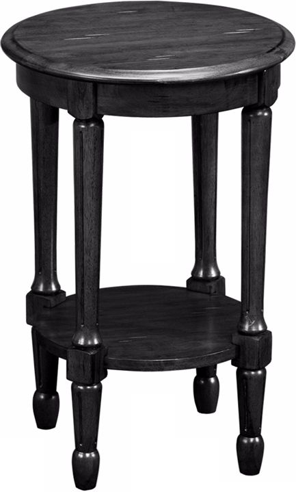 Favorite Finds Slate Finish Round Fluted Table