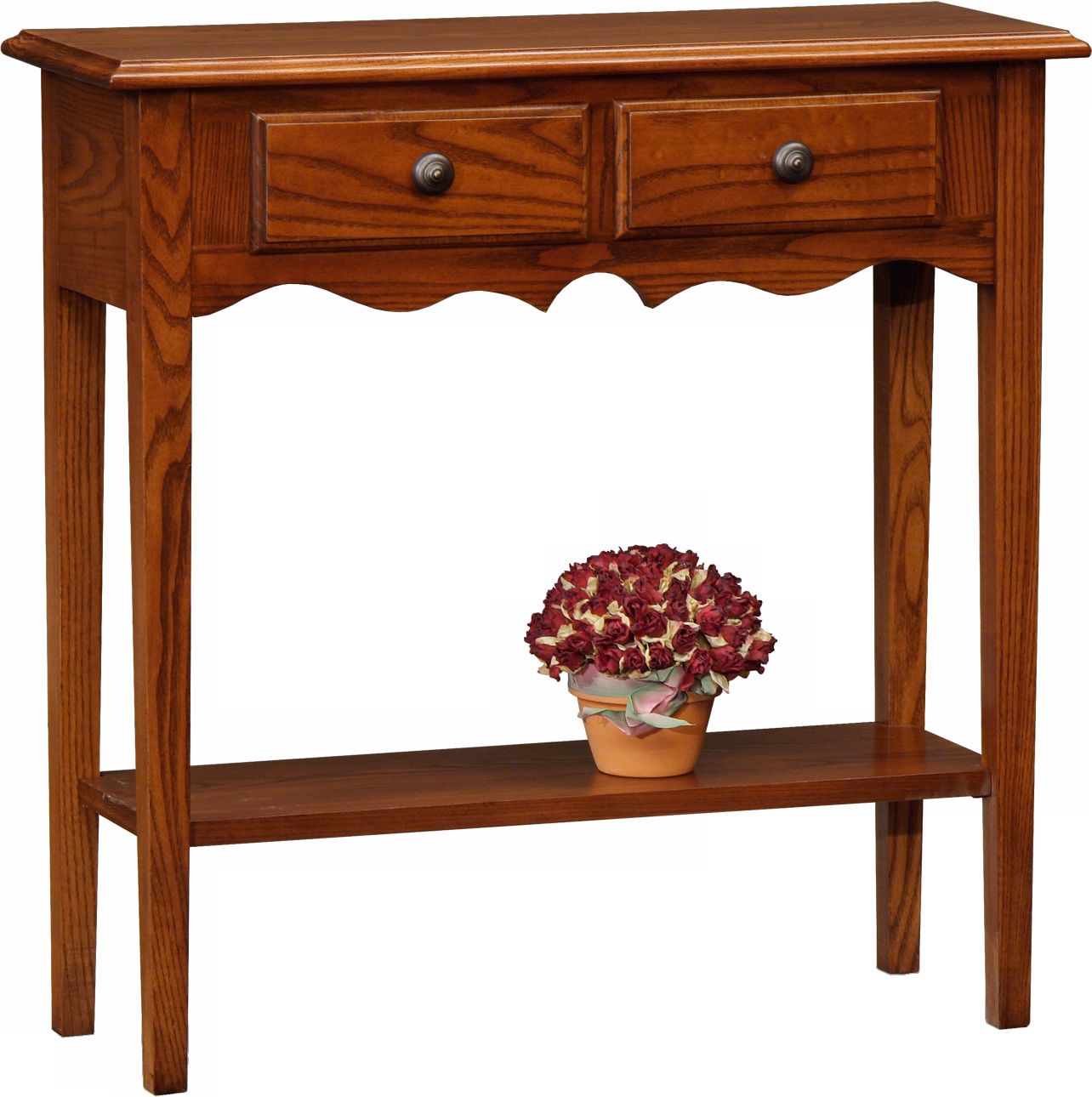 Favorite Finds Medium Oak Finish Petite Console Table