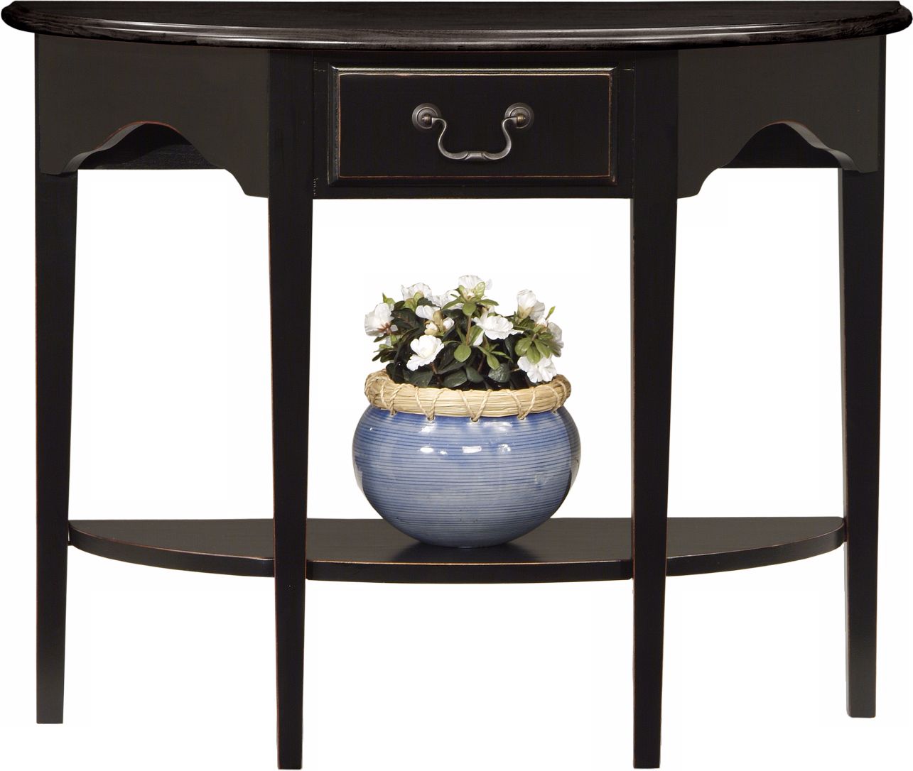 Favorite Finds Slate Finish Demilune Table