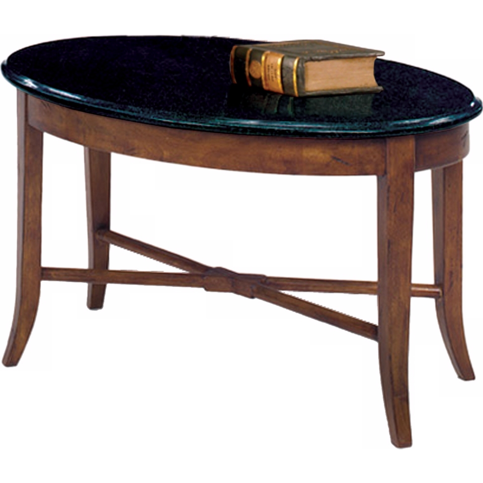 Favorite Finds Medium Oak Finish Granite Top Coffee Table   #K3094