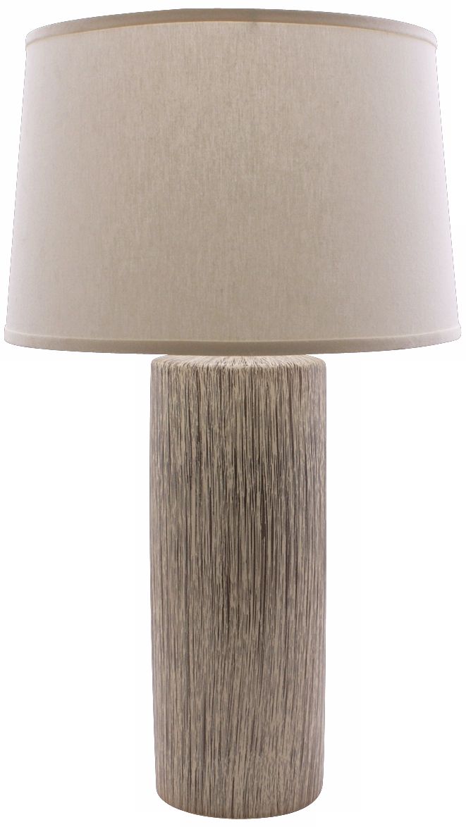 Haeger Potteries Cylinder Wheat Grass Table Lamp