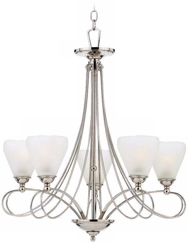 Denmark Imperial Silver Finish 25 1/2" Wide Chandelier