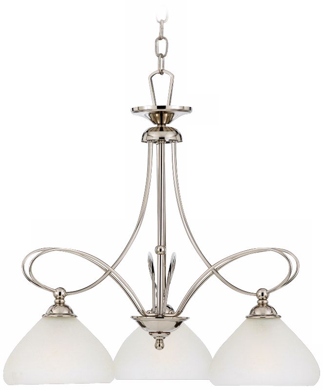 Denmark Imperial Silver Finish 24" Wide Chandelier