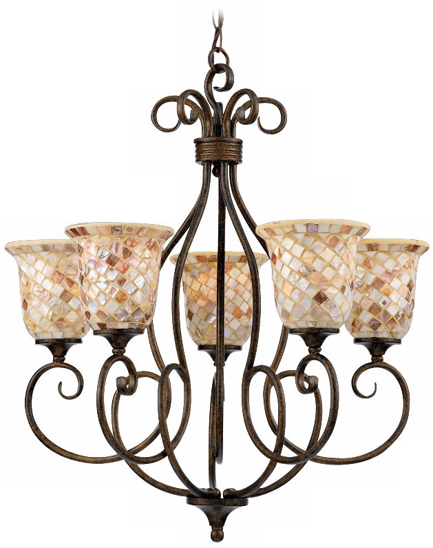Monterey Mosaic Malaga Finish 26" Wide Chandelier