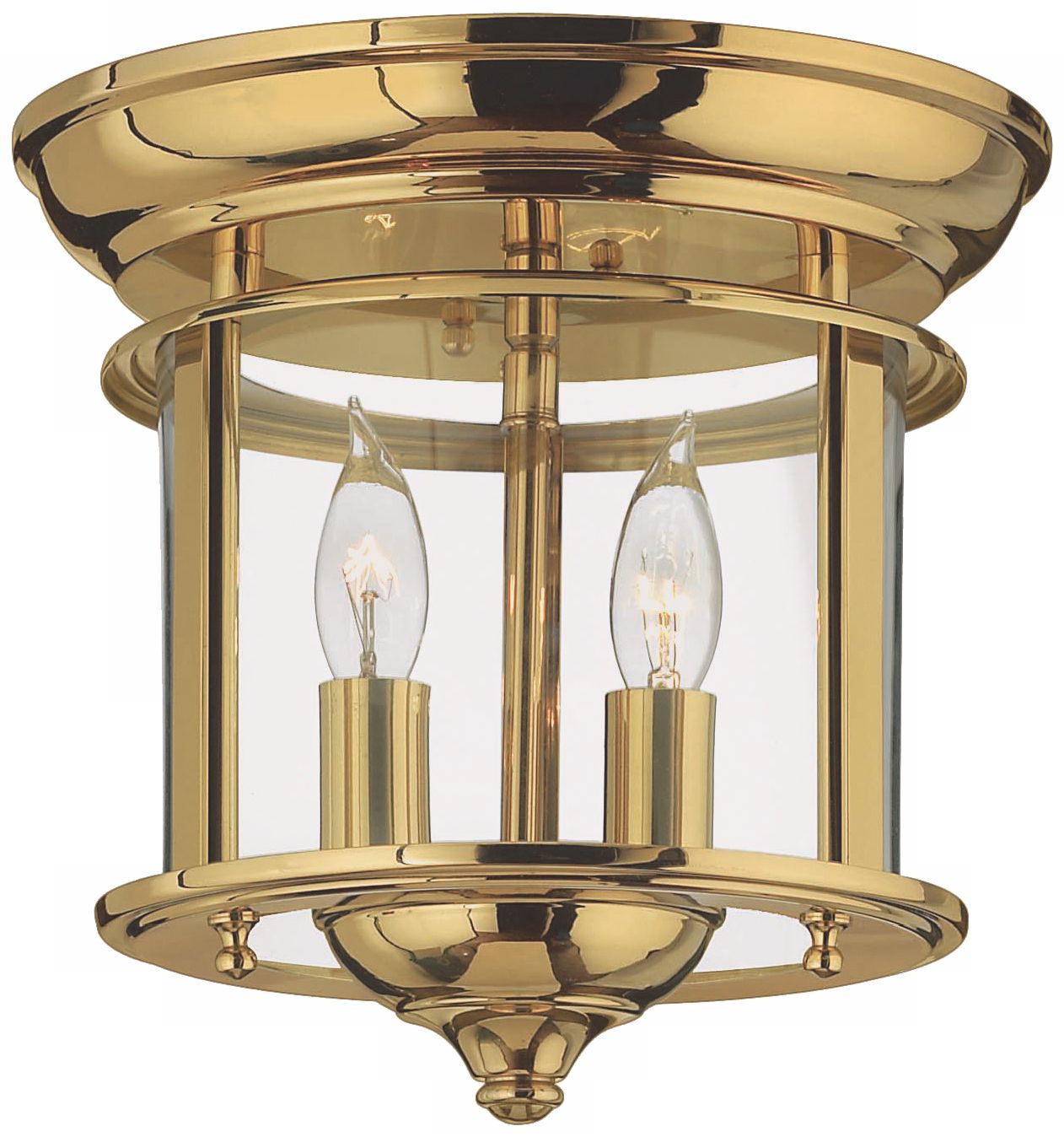 Hinkley Gentry Collection Brass 9" Wide Ceiling Light
