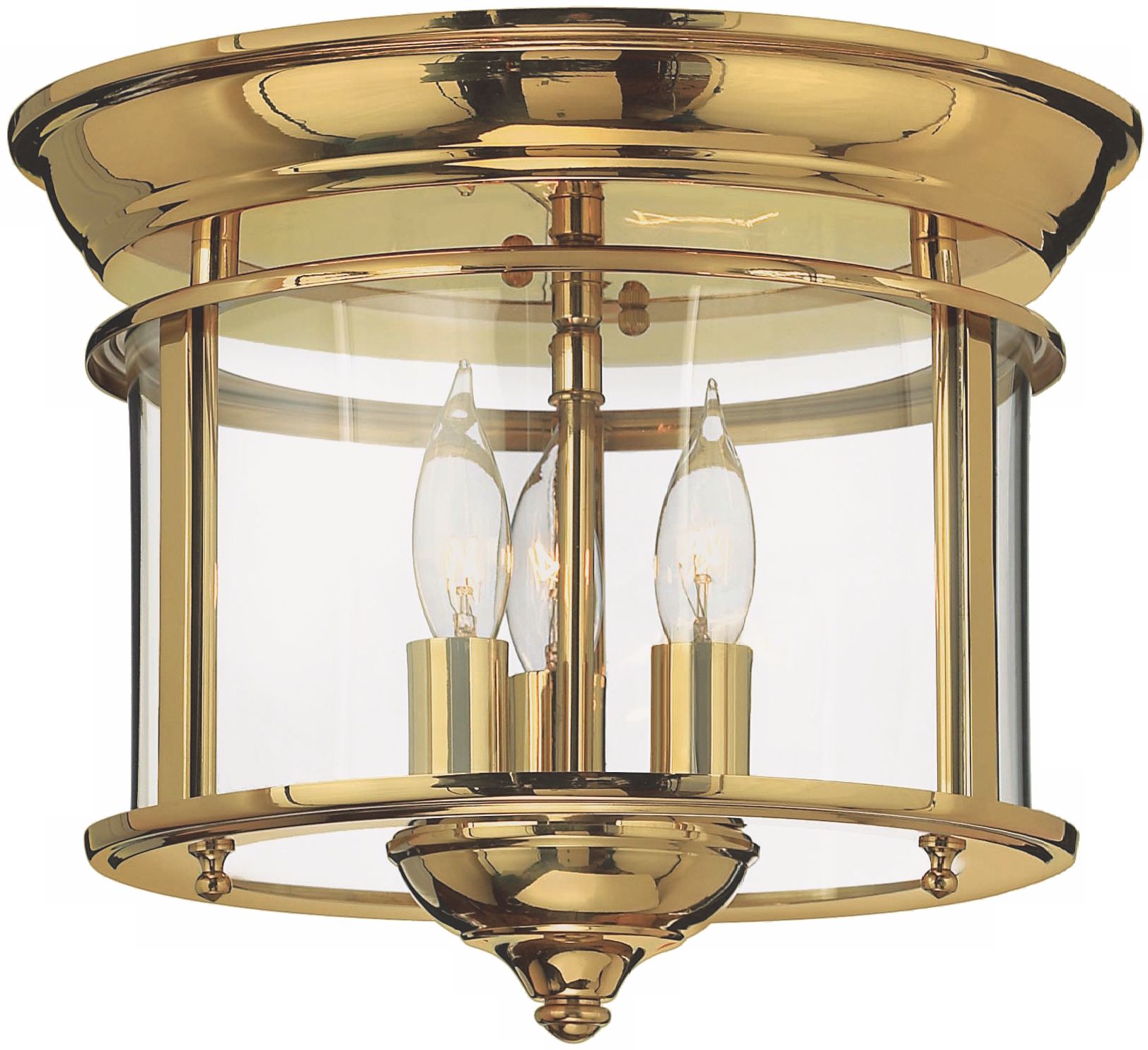 Hinkley Gentry Collection Brass 11" Wide Ceiling Light