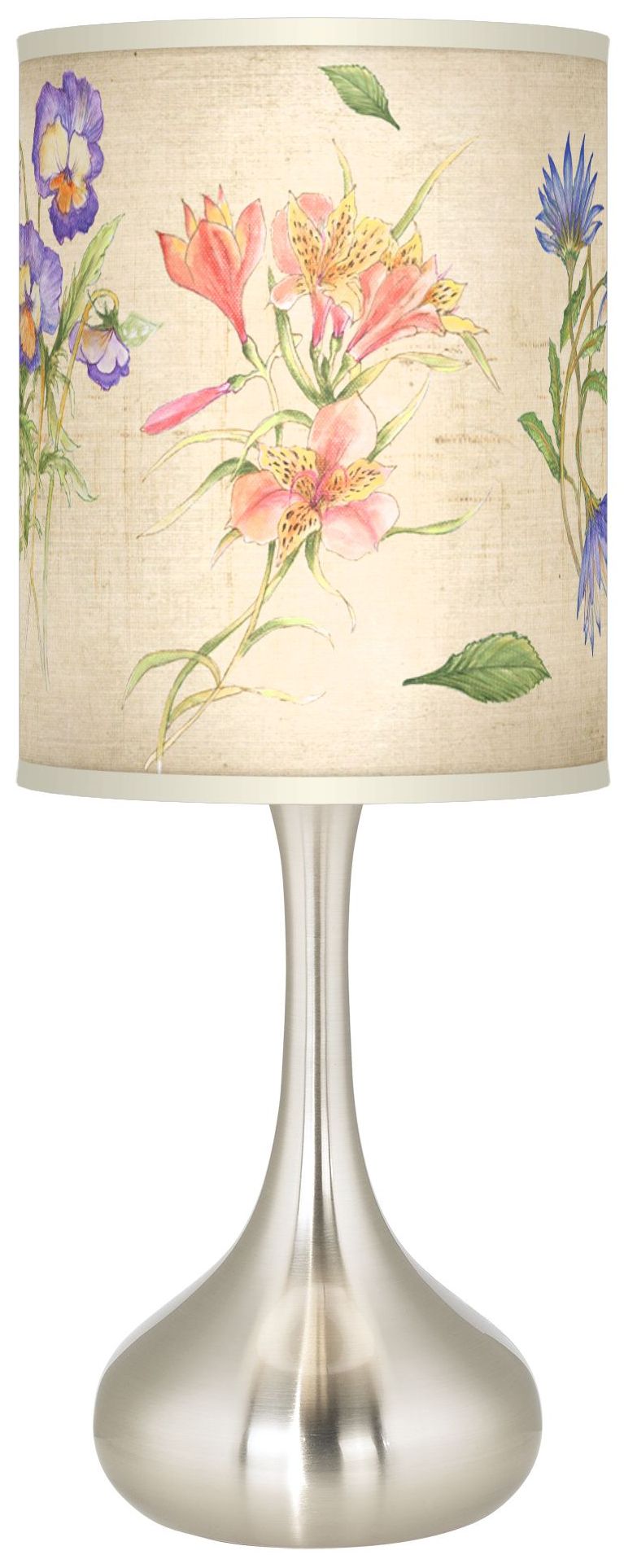 Floral Fancy Giclee Kiss Table Lamp