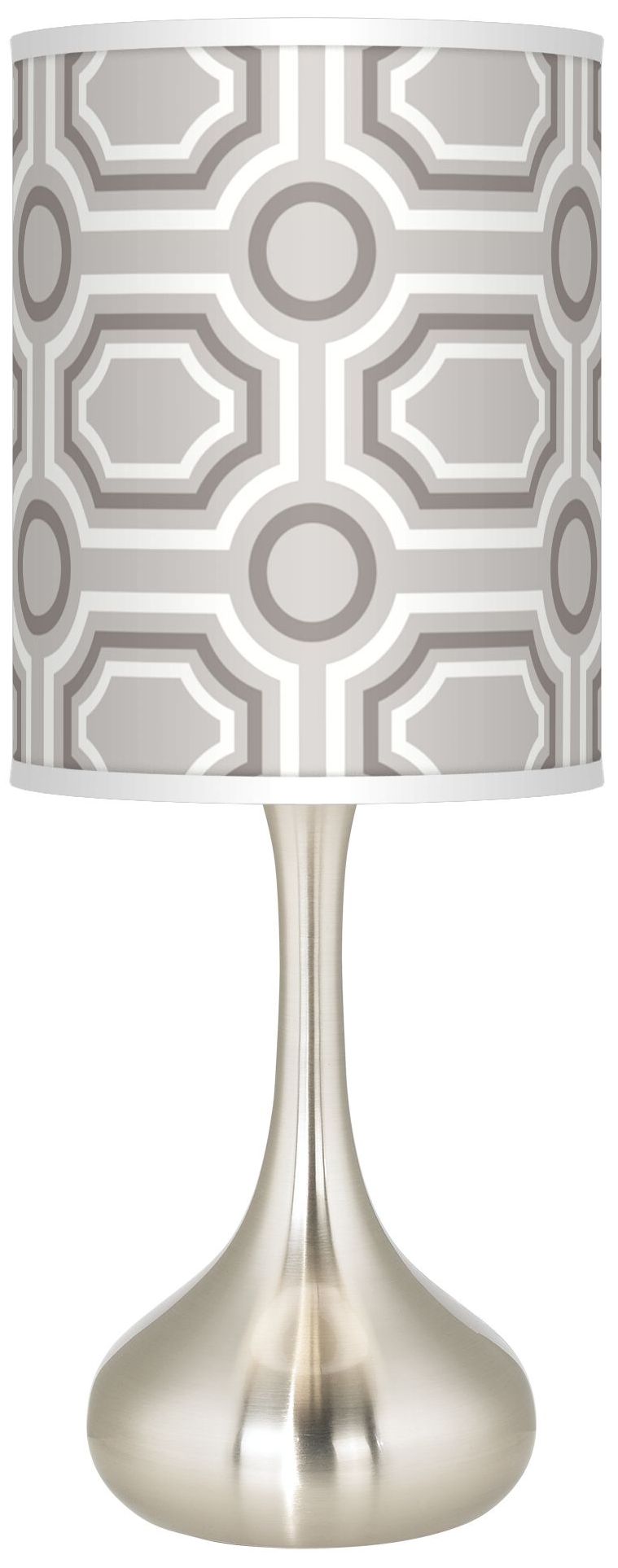 Luxe Tile Giclee Kiss Table Lamp