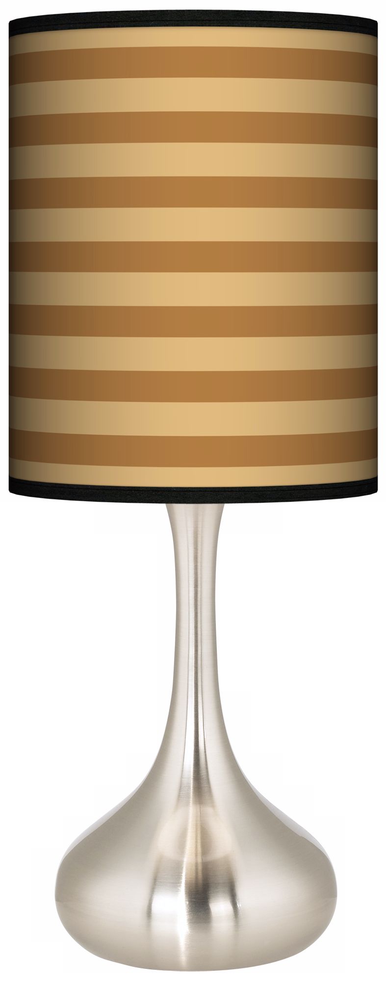 Butterscotch Parallels Giclee Kiss Table Lamp