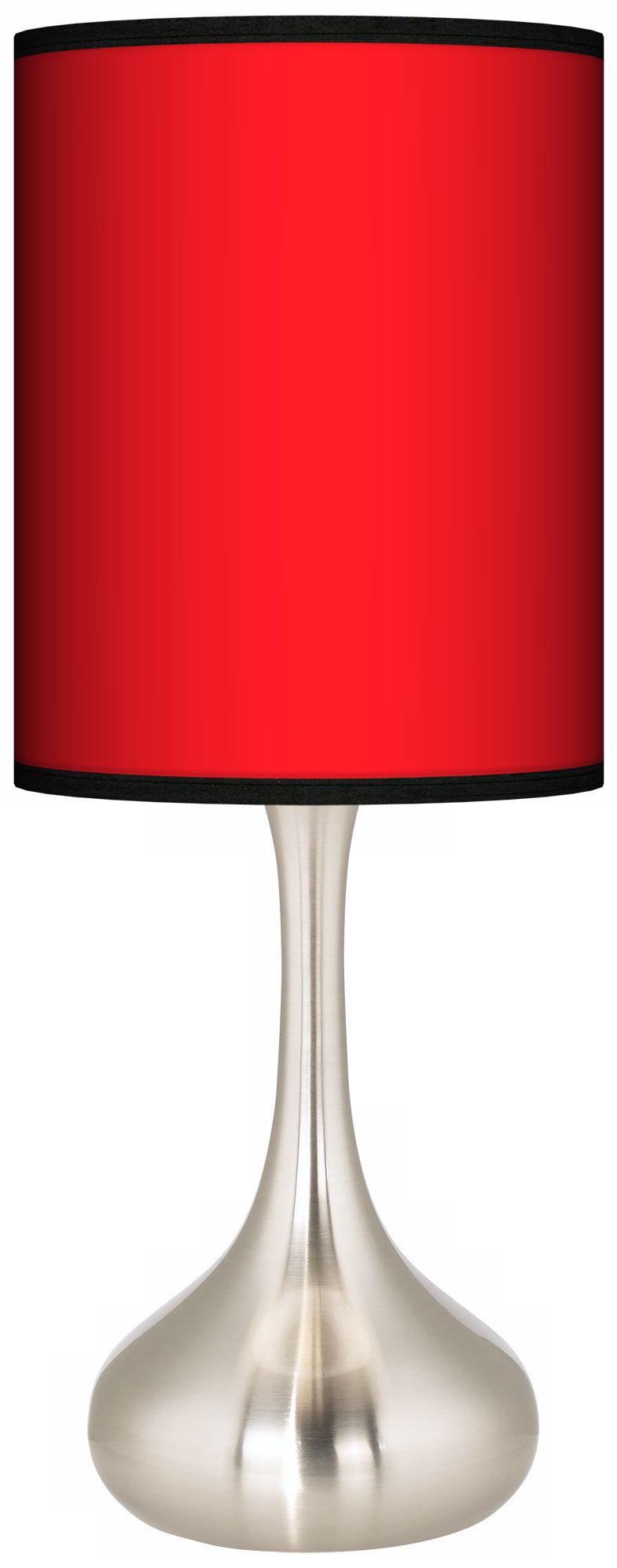 All Red Giclee Kiss Table Lamp