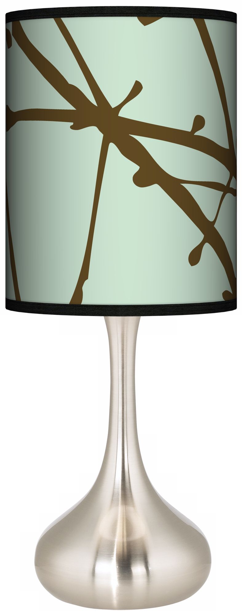 Stacy Garcia Calligraphy Tree Ice Giclee Kiss Table Lamp